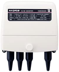 Amazon | マスプロ UHF・BS・CSブースター 33dB型 UHF自動利得調整機能