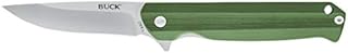 Buck Knives 251 Langford Folding Ball Bearing Flipper Liner Lock Pocket Knife with Removable Clip (Green)
