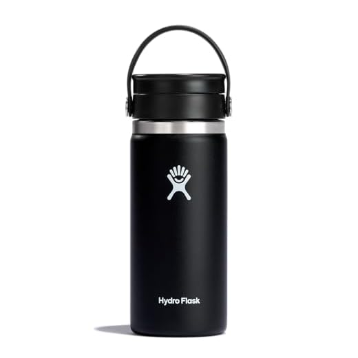Hydro Flask 16 oz Wide Mouth Bottle with Flex Sip Lid Black
