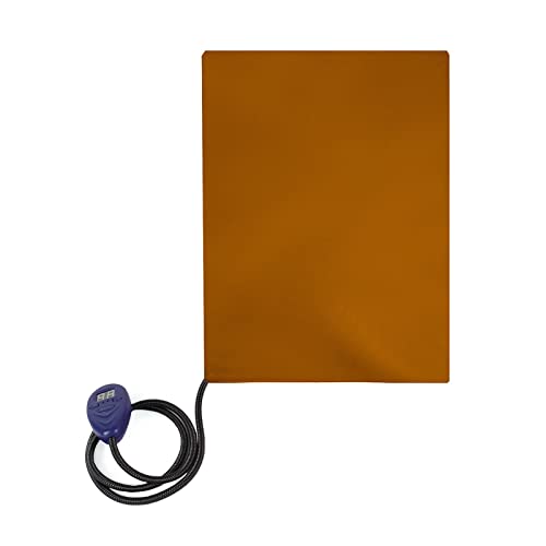 KKFDWAQQ Pet Electric Blanket, Small and Medium-Sized Cat Kennel, Suitable for Constant Temperature Heating, Waterproof and Anti-Scratch Heating Pad(Brown)