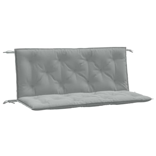 Coussin de banc de jardin antidérapant lot de 2 gris clair en polyester - 3