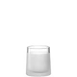 Durchmesser: 9,5 cm LEONARDO HOME 018627 Tischlicht Novara 10,5 cm satiniert, Glas, 11 cm