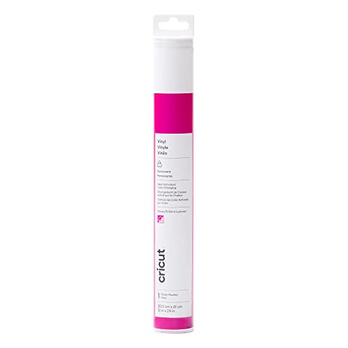Image of Heat-Activated, Colour-Changing Vinyl - Permanent, Magenta - Light Pink