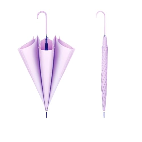 Parapluies pour la pluie femme grand format droit couleur unie résistant extérieur