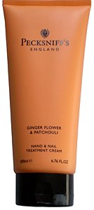 Pecksniffs Ginger Flower & Patchouli Hand & Nail Treatment Cream 6.76 Fl.Oz. from England