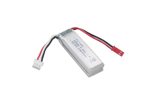 sea jump 2PCS 2S 7.4V 600mAh Li-ion Battery with 2in1 Charger Suitable for XK A280 A160 A300 RC Remote Controlled Aircraft Fixed Wing Battery Glider Sircraft Model Toy Accessories