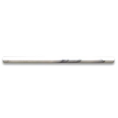 Stone Center Online Calacatta Gold Italian Calcutta Oro Marble Pencil Liner Trim Molding 5/8"x12" Honed Borghini Bathroom Kitchen Wall Floor Tile