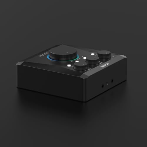 Image of Midiplus Routist RS USB Audio Interface 2in2out with dual OTG, one phone jack, Dual headphone jacks, DC input jacks for more stability (Three mobile phones live streaming, podcasting or recording)