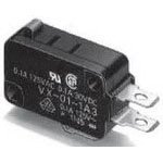 VX-01-1A3, Switch Snap Action N.O./N.C. SPDT Pin Plunger 0.1A 125VAC 30VDC 0.49N Screw Mount Solder (10 Items)