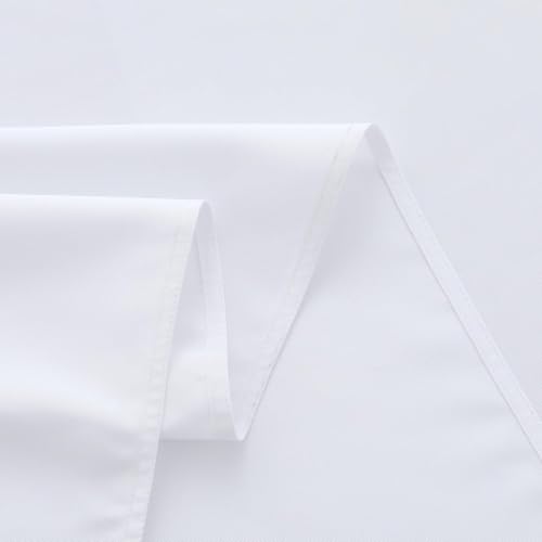 LivinEase Rectangular Tablecloth 140x200cm, 250 GSM Cotton Blend White Table cloths for 4 to 6 Seater Table - Image 4