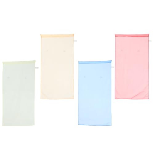 PRETYZOOM 4 Piezas Cortina Visillo de Poliéster Ligera y Elegante para Ventana, Filtro de Luz Adecuado para Dormitorio Cocina, Estilo Rústico y Farmhouse