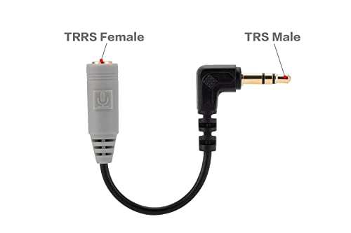 Cable adaptador de micrófono UNCLE LIGHT 3.5mm TRRS a TRS miniatura 2