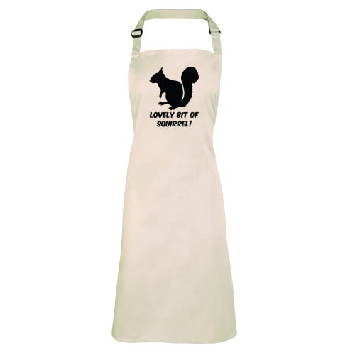 Willow Gifts - Lovely Bit Of Squirrel Apron - Cooking Kitchen Accessories Chef Cook Bake Christmas Friday Night Dinner Quote TV Show Phrase Nature Animal Tree BBQ Grill Outdoors Gift Present
