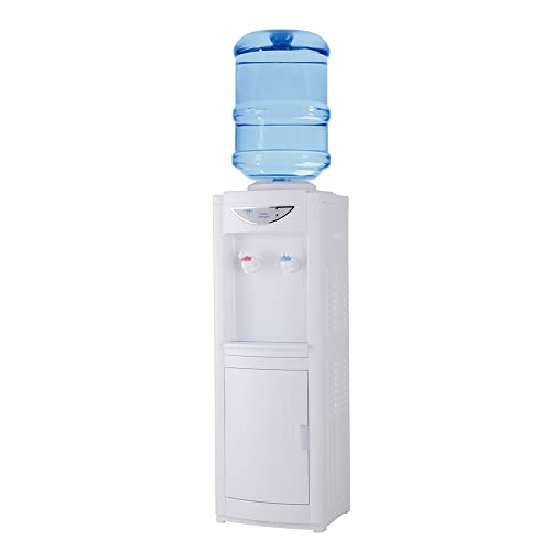 Water Cooler Dispenser for 5 Gallon Bottles, Top Loading Hot & Cold Water Freestanding Electric...
