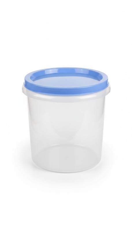 Rajaram Transparent Plastic Utility Storage Container | Multipurpose Airtight Box for Kitchen, Office, Home & Bathroom | BPA-Free, Durable & Stackable Organizer Jar (1Pc, 5 L)