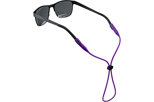Cablz Silicone Eyewear Retainer | Waterproof Eyewear Retainer Strap, 16 in (Purple)