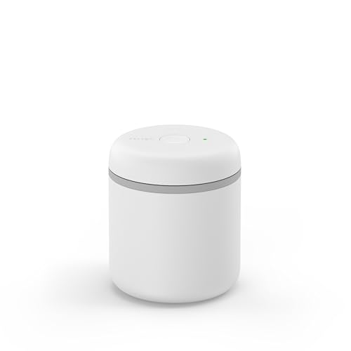 Image of Fellow Atmos Electric Vacuum Canister & Storage Container - Airtight Coffee & Food Storage Containers - Coffee Containers - (Matte White, 0.7 Liter)