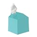 Umbra Casa Tissue Box Cover, Surf Blue
