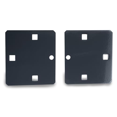 Image of PACLOCK's Set of Backplates for PL770, PL810, and PL811 Hasps, Includes Two Standard (4 inch) Size Plates, Grey PC