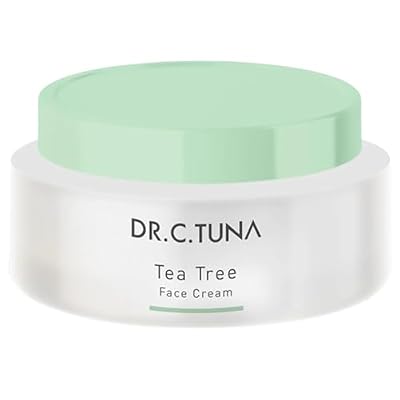 FARMASi Dr. C. Tuna Tea Tree Face Cream, Lightweight Botanical Facial Moisturizer with Tea Tree Oil, Non-Greasy Daily Hydration for Balanced Skin, 1.7 fl oz