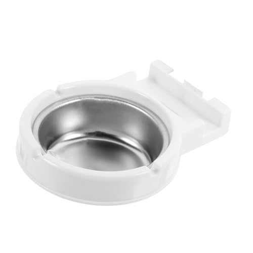 PartyKindom Cenicero Montado en Acero Inoxidable Cenicero para Bar en Casa Tapa de de Pared Blanca