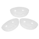 UKCOCO Bandeja de Pesaje Transparente para Báscula Digital de Cocina, Juego de 3 Piezas, Marcas de Medición, Bandeja Medidora para Harina y Líquidos, Accesorio para Hornear y Preparar