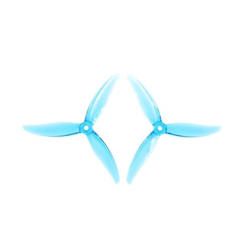 Hélice à 3 pales MCK 5130 en PC bleu de 5.1 pouces avec trou de 5mm pour drone FPV