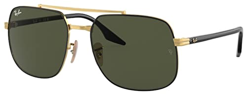 Ray-Ban RB3699 Sunglasses Bundle: RB 3699 900031 Black On Arista Green and Universal Anti-slip Silicone Leash