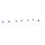 LED Rentiere 7 Stück Weiß Stoff Weihnachtsdeko Innen Außen mit USB Stromquelle Art Deco Stil festliche Figuren Wohnzimmer Terrasse