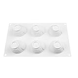 LIXSAZSE Molde de silicona de 6 cavidades para boda, Hotel, café, verano, molde para pudín Chocolate, decoración, herramienta para hornear DIY