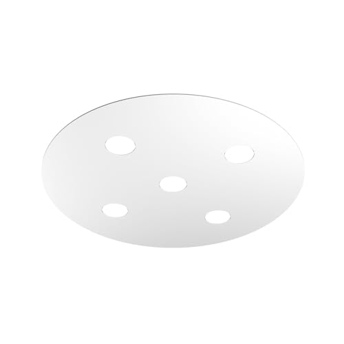 Plafonnier moderne blanc Cloud LED dans un salon contemporain pour des soirées douces en famille