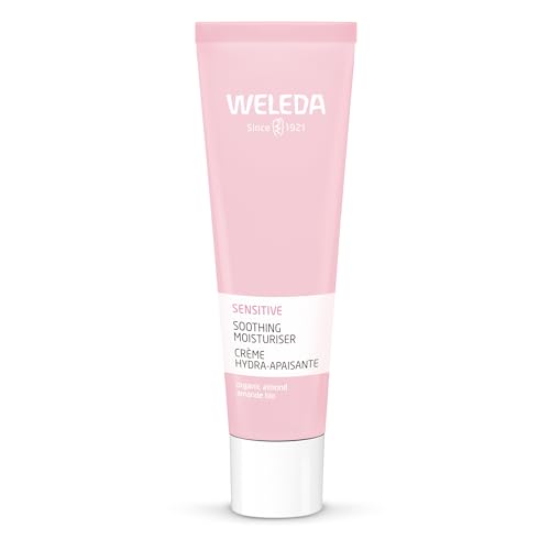 Weleda - Crema Facial Calmante de Almendras, Hidrata, Protege, Regenera y Calma la Piel, Alivia la Irritación, con Aceite de Almendras Dulces y de Hueso de Ciruela, Natural, Sin Perfume - 30ml