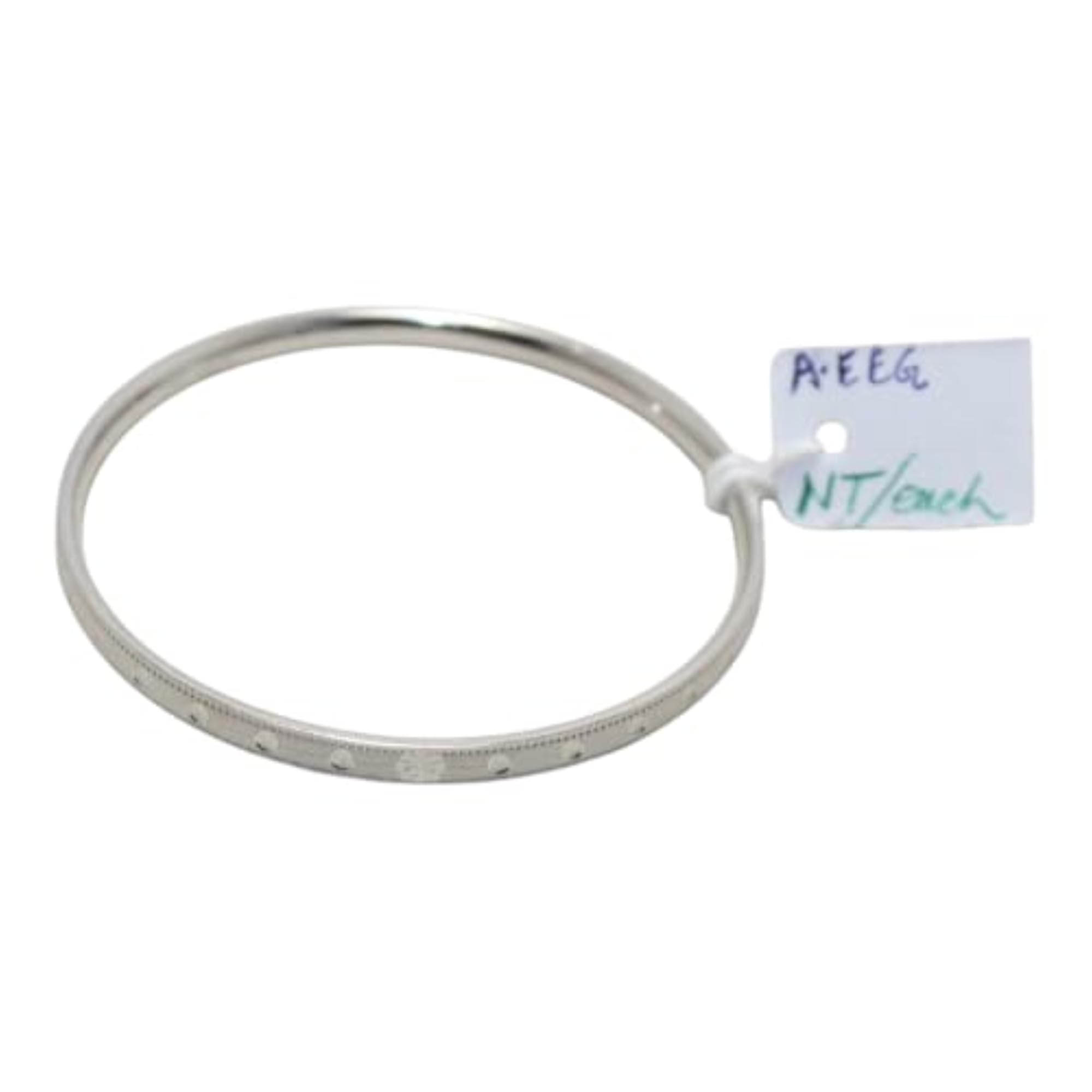 925 Sterling Silver Bangles with Chillai Work