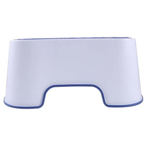Tabouret de toilette accroupi bleu UKCOCO en plastique robuste pour salle de bain domestique