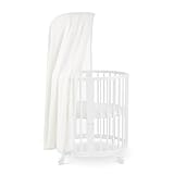 Stokke Sleepi Canopy by Pehr, Natural Sleepi Mini & Crib/Bed (Sold Separately) - Washable Soft Organic Cotton