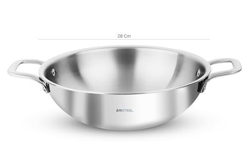 Image of Stainless Steel Triply Kadai (3.8 L)