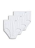Jockey Women's Plus Size Elance Brief 3-Pack White/White/White Briefs 9 (2XL)
