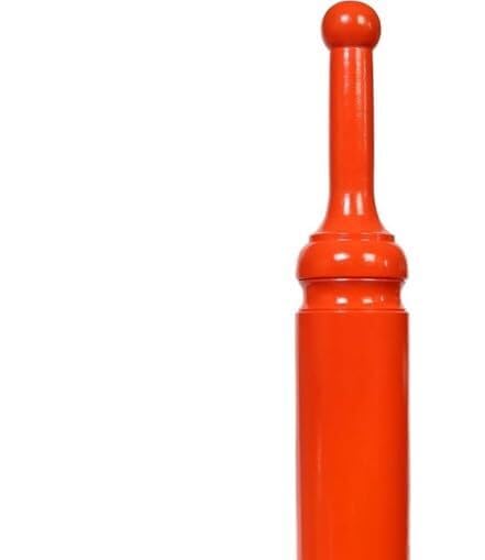 Image of NA Sports Wooden Orange Mugdar | Clubbell Exercise Equipment | Indian Club Karla Kattai Gada, Functional Training for Home Gym Full Body Workout (4Kg)