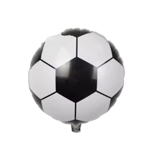 Image of Party Decorz Football Foil Balloon Set Of 5pcs (1pcs 4D Football Foil Balloon +2pcs Football Foil Balloon +2pcs Star Foil Balloon) For Football Theme Party Decoration