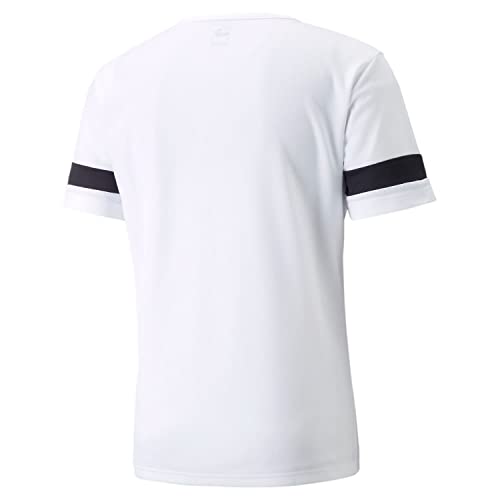 PUMA Unisex Kinder Teamrise Jersey Jr Shirt, Puma White-puma Black-puma White, 152 EU