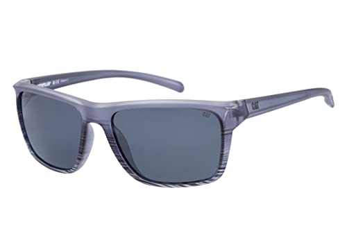 Caterpillar Óculos de sol masculinos quadrados polarizados 8012, Cristal fosco azul-marinho desbotad