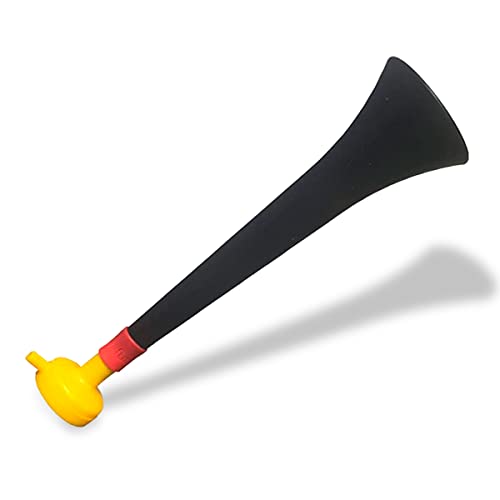 FUN FAN LINE - Confezione da 3 Vuvuzela in Plastica Resistente | Trombe di Animazione per Calcio, Eventi Sportivi e Feste | Clacson Rumore Estremo 120 Db | Cotillon per Tifosi (Germania)