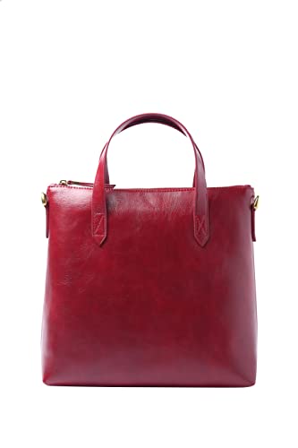 Grand sac fourre-tout en polyuréthane végétalien pour vos journées actives couleur Bourgogne