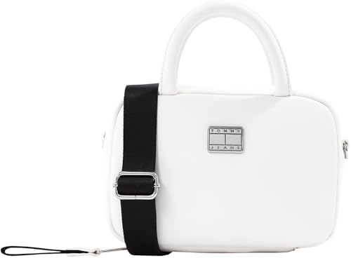 Sac à bandoulière Tommy Jeans American Cool Trunk petit beige pour femme