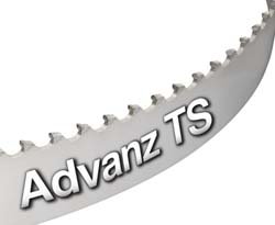 Advanz TS Carbide Tip Band Saw, 3 Pitch, TC-P-T Rake, 1-1/4" Width, 0.050" Thick, 14'6" Welded Band Length