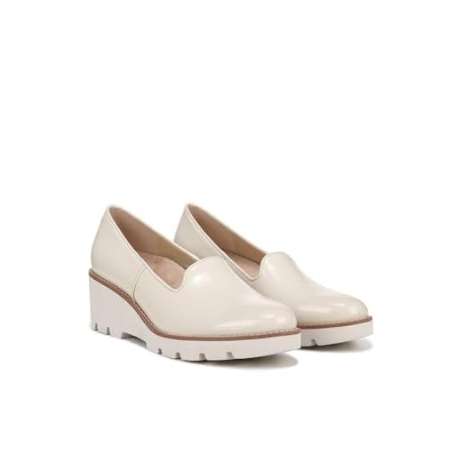 Vionic Women’s Aster Willa Wedge- Supportive Arch Support Dress Shoes for Women That Include an Orthotic Cream Patent 9.5 Medium