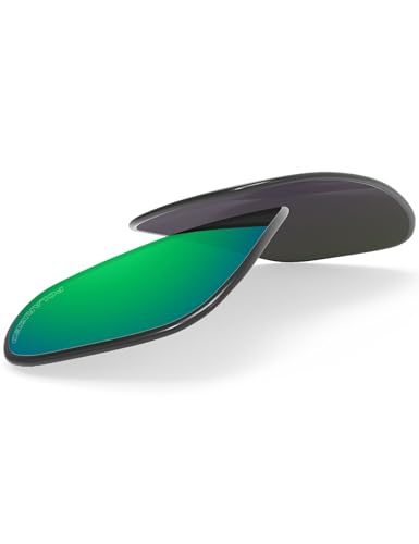 Image of BLAZERBUCK Anti-salt Polarized Replacement Lenses for Oakley Fives Squared(4+1) OO9238 Sunglasses - Emerald Green