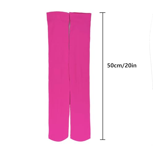Image of Women's Opaque Stretchy Nylon Over Knee Thigh High Stockings Costume Socks
