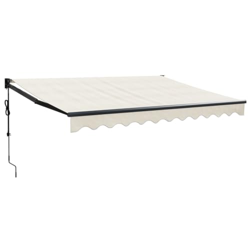 Toldo eléctrico con manivela, crema, 3 x 2,5 m, 3154501