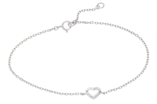 Bracelet pour femme avec cœurs en argent, le cadeau idéal pour exprimer l'amour